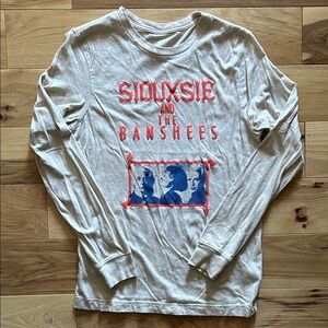 Siouxsie & the Banshees oatmeal long-sleeve tee. Size small